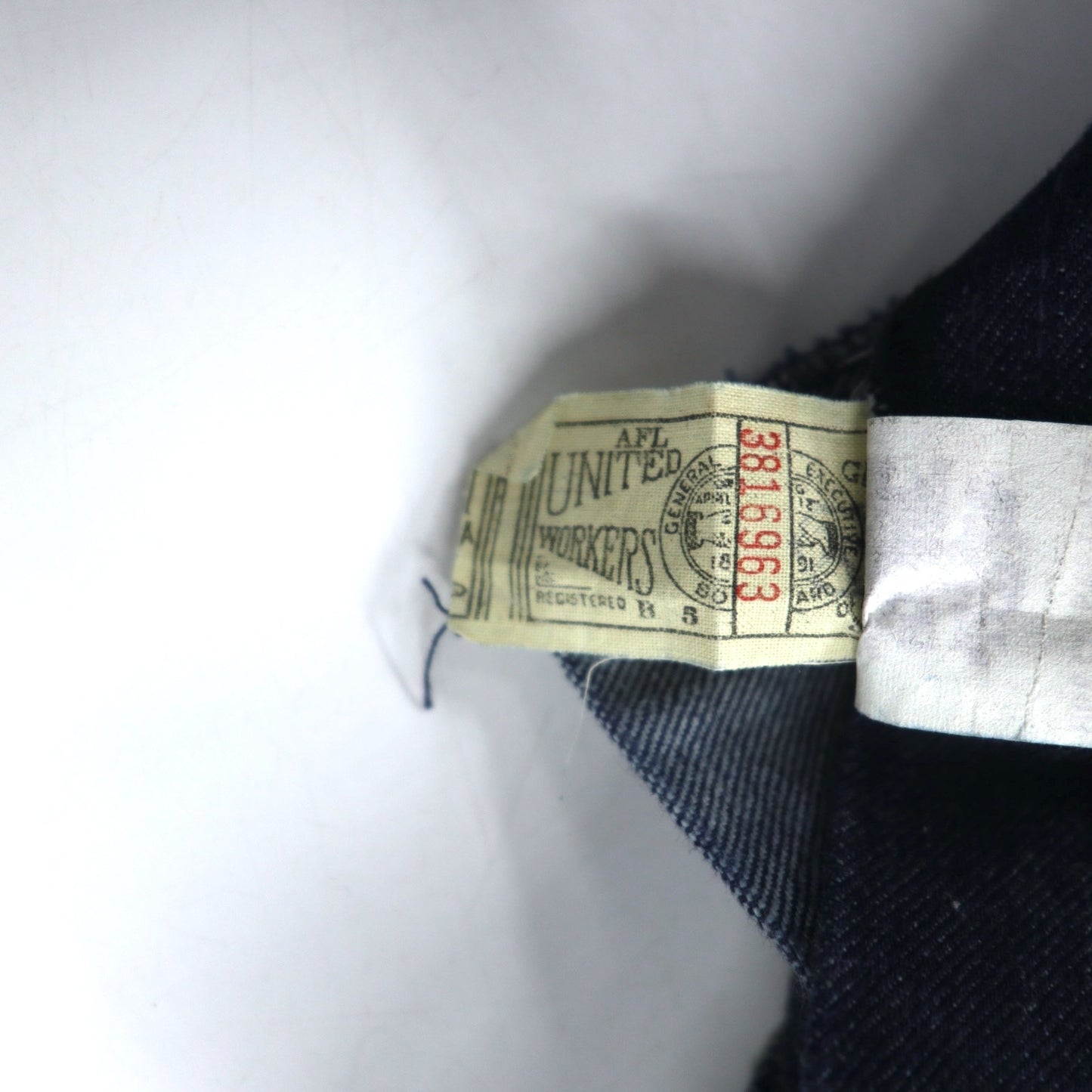 Lee 70年代 USA製 ハイウエスト センタープレス デニムパンツ S インディゴ ブルー 42TALON ユニオンチケット 303-1949