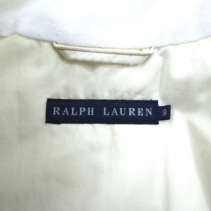 Ralph Lauren 90s Motorcycle Jacket, Size M, White, Nylon with PRIMALOFT Padding