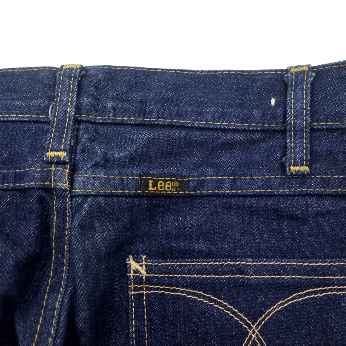 Lee 70年代 USA製 ハイウエスト センタープレス デニムパンツ S インディゴ ブルー 42TALON ユニオンチケット 303-1949