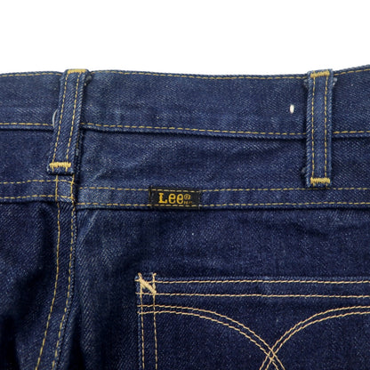 Lee 70年代 USA製 ハイウエスト センタープレス デニムパンツ S インディゴ ブルー 42TALON ユニオンチケット 303-1949