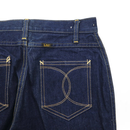 Lee 70年代 USA製 ハイウエスト センタープレス デニムパンツ S インディゴ ブルー 42TALON ユニオンチケット 303-1949