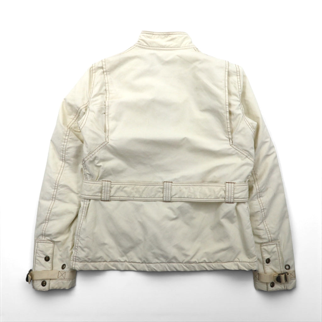 Ralph Lauren 90s Motorcycle Jacket, Size M, White, Nylon with PRIMALOFT Padding