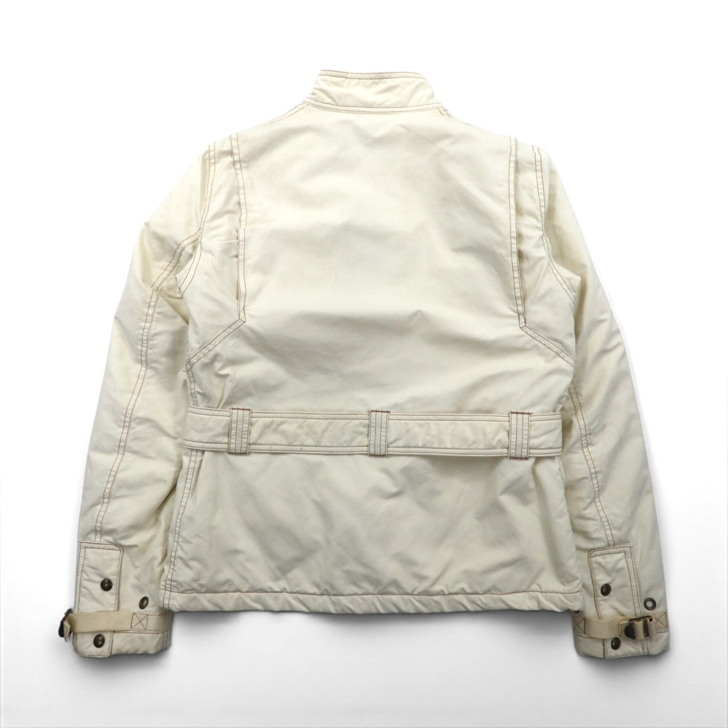 Ralph Lauren 90s Motorcycle Jacket, Size M, White, Nylon with PRIMALOFT Padding