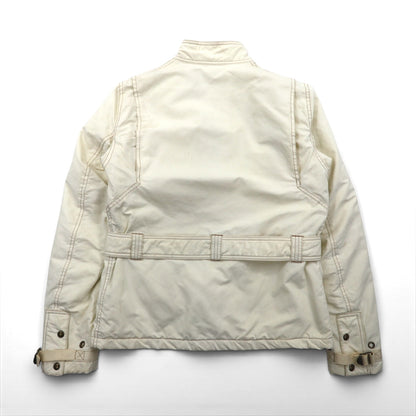 Ralph Lauren 90s Motorcycle Jacket, Size M, White, Nylon with PRIMALOFT Padding