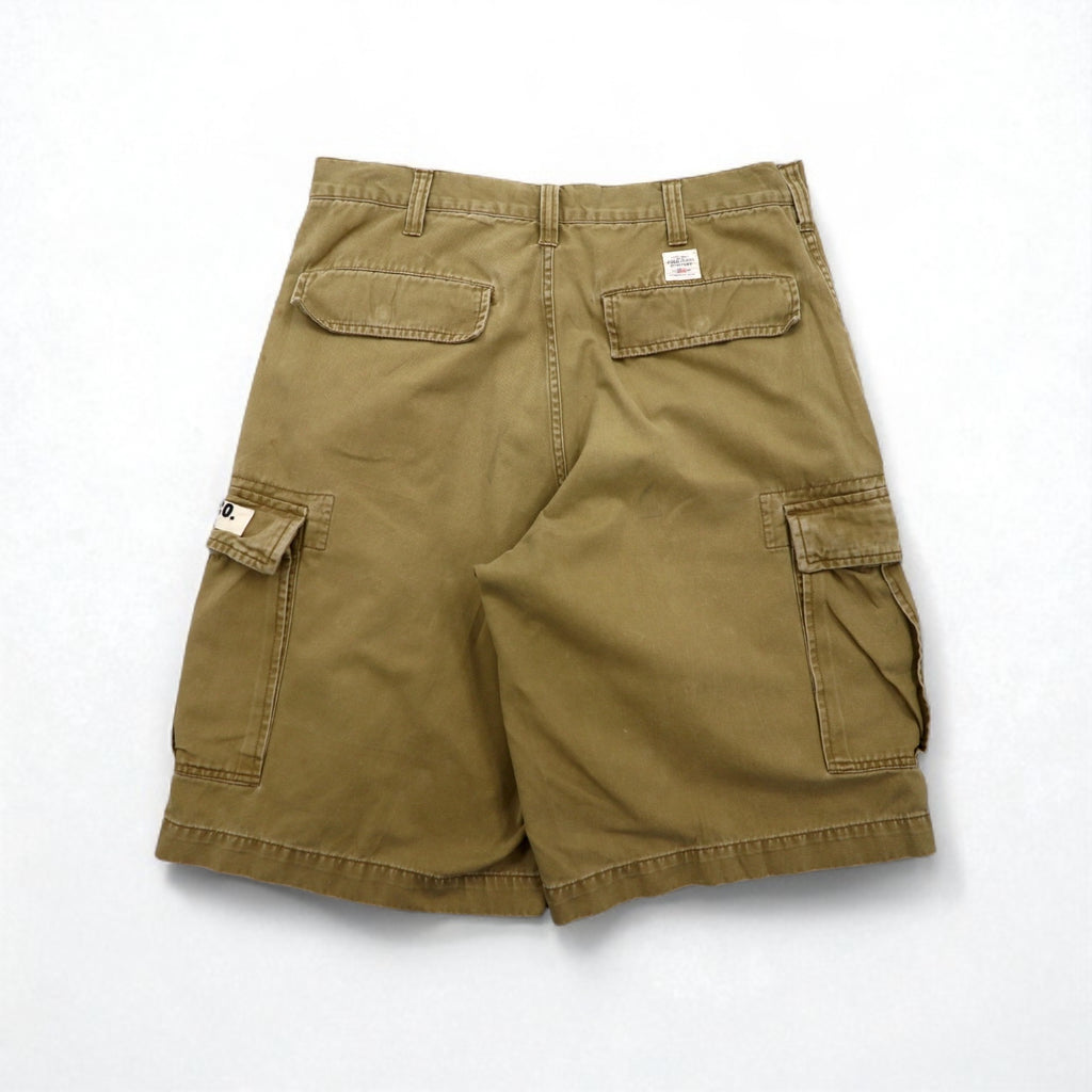 POLO JEANS COMPANY RALPH LAUREN バギー ショート カーゴパンツ ハーフパンツ L ベージュ コットン