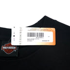 HARLEY DAVIDSON ロゴプリント Tシャツ L ブラック コットン MACON GEORGIA ニカラグア製 未使用品