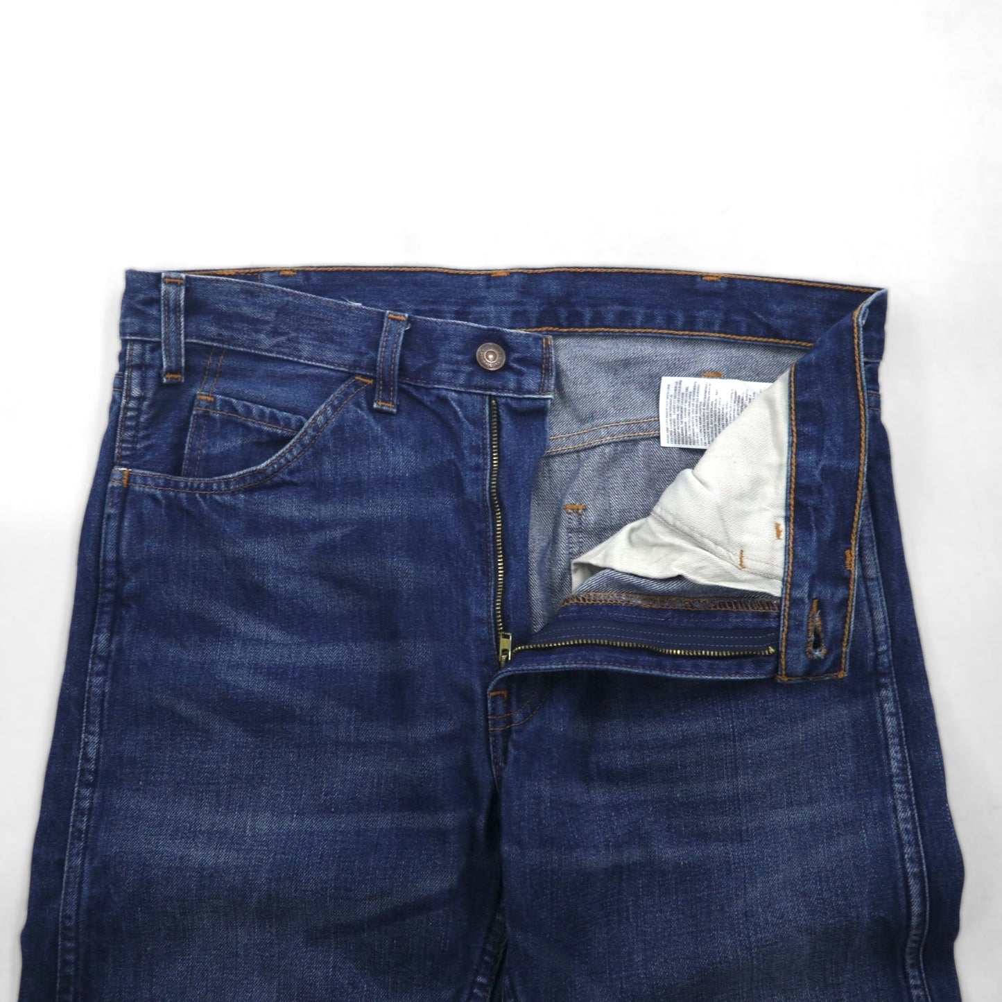 LEVI'S VINTAGE CLOTHING (LVC) 606 Orange Tab Big E Denim Jeans, Size M, Indigo, 42-Tall Talon Zip, 1969, 30605-0056