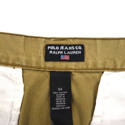 POLO JEANS COMPANY RALPH LAUREN バギー ショート カーゴパンツ ハーフパンツ L ベージュ コットン