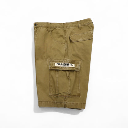 POLO JEANS COMPANY RALPH LAUREN バギー ショート カーゴパンツ ハーフパンツ L ベージュ コットン