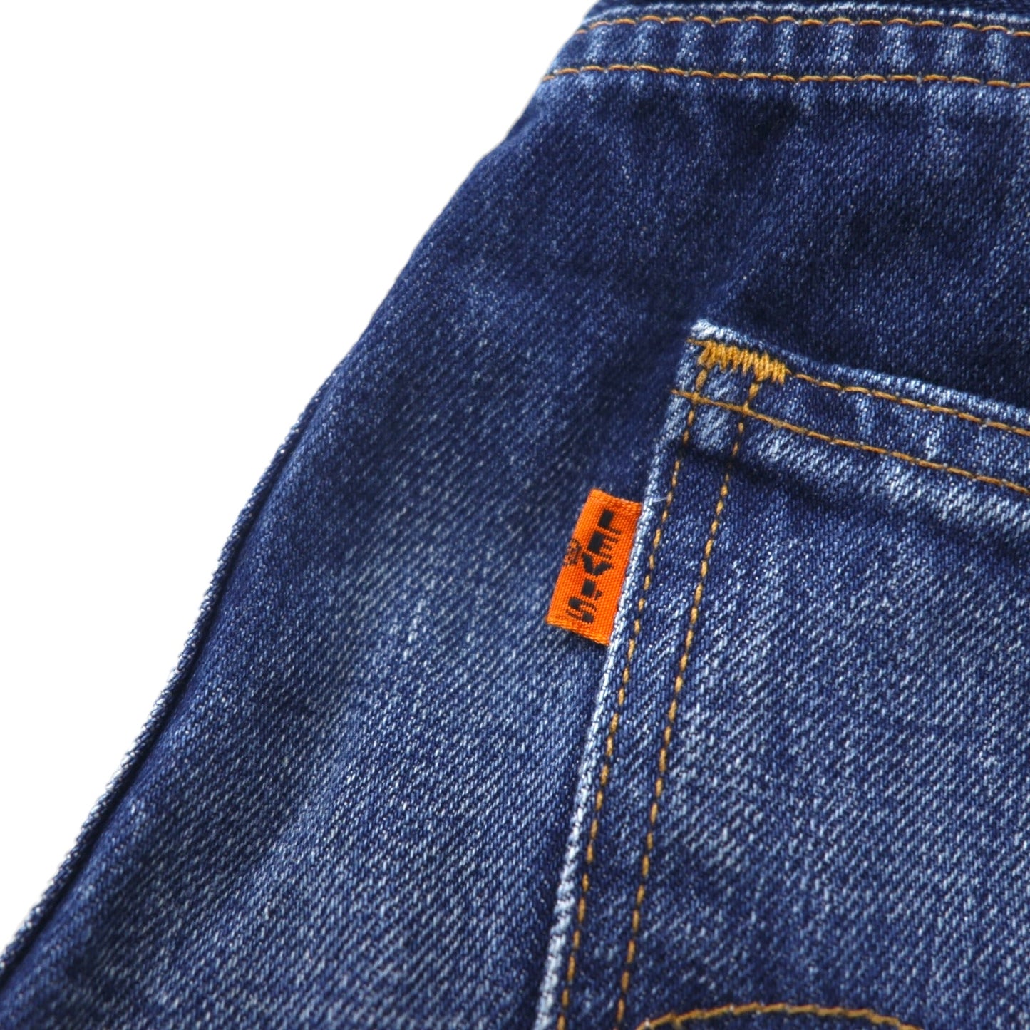 LEVI'S VINTAGE CLOTHING (LVC) 606 Orange Tab Big E Denim Jeans, Size M, Indigo, 42-Tall Talon Zip, 1969, 30605-0056