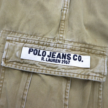 POLO JEANS COMPANY RALPH LAUREN バギー ショート カーゴパンツ ハーフパンツ L ベージュ コットン