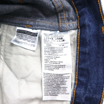 LEVI'S VINTAGE CLOTHING (LVC) 606 Orange Tab Big E Denim Jeans, Size M, Indigo, 42-Tall Talon Zip, 1969, 30605-0056