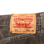 Levi's Euro Levi's 751 Corduroy Pants Size 32 Grey Cotton Zipper Fly 751-8415 Made in Türkiye