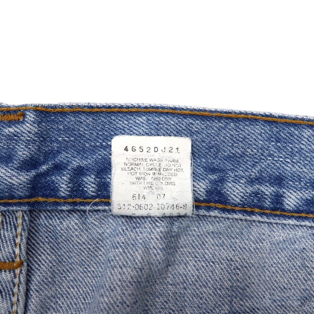 Levi's USA made 00's 505 ice wash denim pants size 34 blue cotton zipper fly regular fit straight leg 505-4834