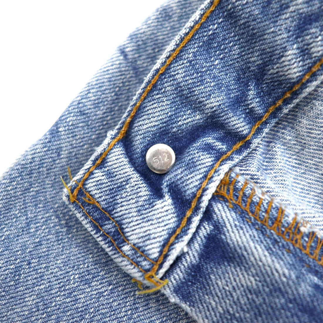 Levi's USA made 00's 505 ice wash denim pants size 34 blue cotton zipper fly regular fit straight leg 505-4834