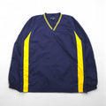 VINTAGE Piste Nylon Pullover Jacket Jersey Size M Navy Drawcord