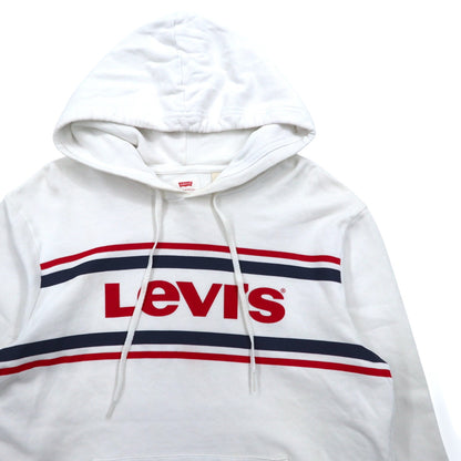 Levi's Logo Hoodie Pullover Hoodie S White Cotton 19622-0020 Made in Turkey