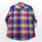 POLO RALPH LAUREN INDIAN MADRAS WESTERN SHIRT XL CHECK CLASSIC FIT