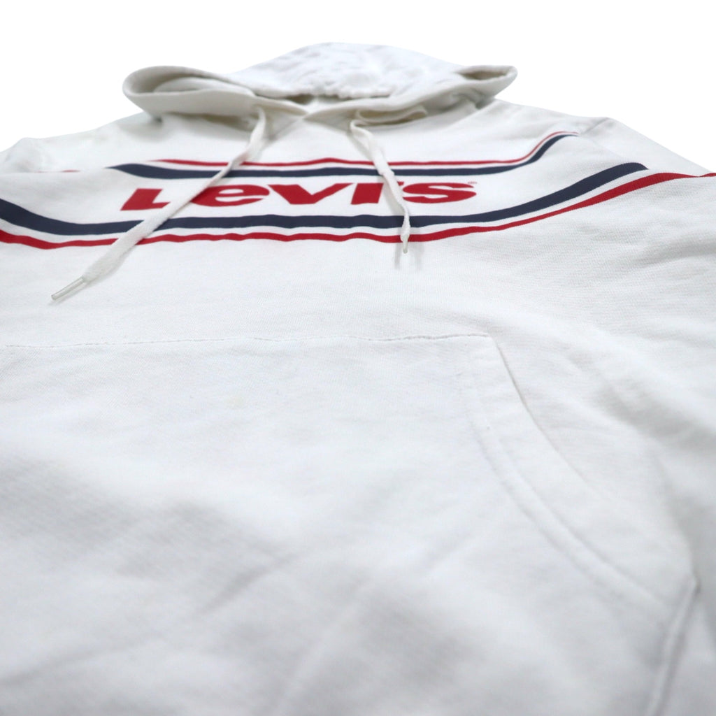 Levi's Logo Hoodie Pullover Hoodie S White Cotton 19622-0020 Made in Turkey
