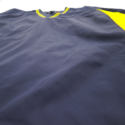 VINTAGE ピステ ナイロン プルオーバー ナイロンジャケット ジャージ M ネイビー ドローコード