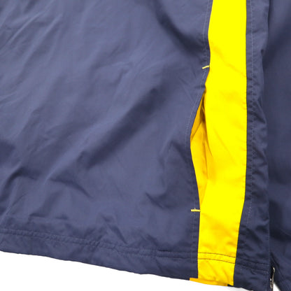 VINTAGE ピステ ナイロン プルオーバー ナイロンジャケット ジャージ M ネイビー ドローコード