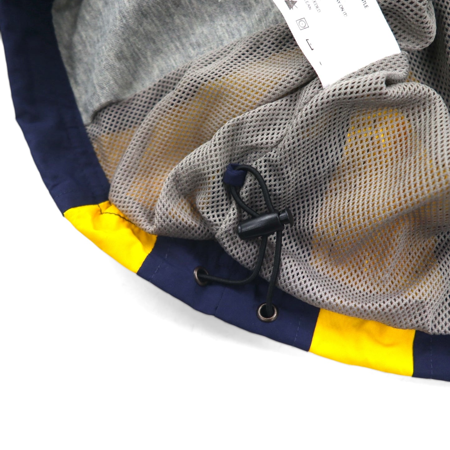 VINTAGE ピステ ナイロン プルオーバー ナイロンジャケット ジャージ M ネイビー ドローコード