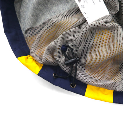 VINTAGE ピステ ナイロン プルオーバー ナイロンジャケット ジャージ M ネイビー ドローコード