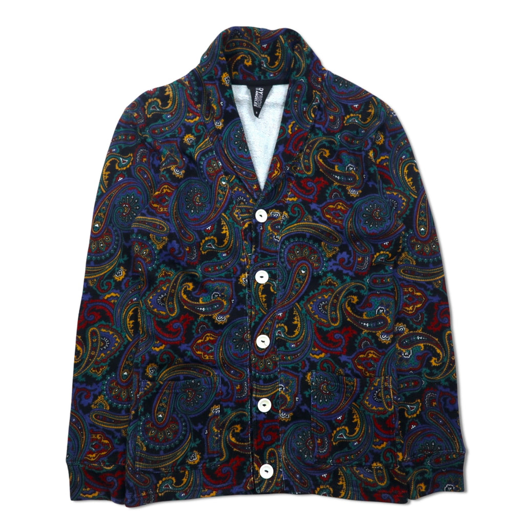 JOYRICH ペイズリー スウェット カーディガン ショールカラー ジャケット S  マルチカラー 総柄 コットン