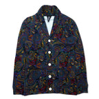 JOYRICH ペイズリー スウェット カーディガン ショールカラー ジャケット S  マルチカラー 総柄 コットン
