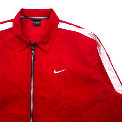 NIKE 90s Nylon Track Jacket, XL, Red, Nylon, Black Tag