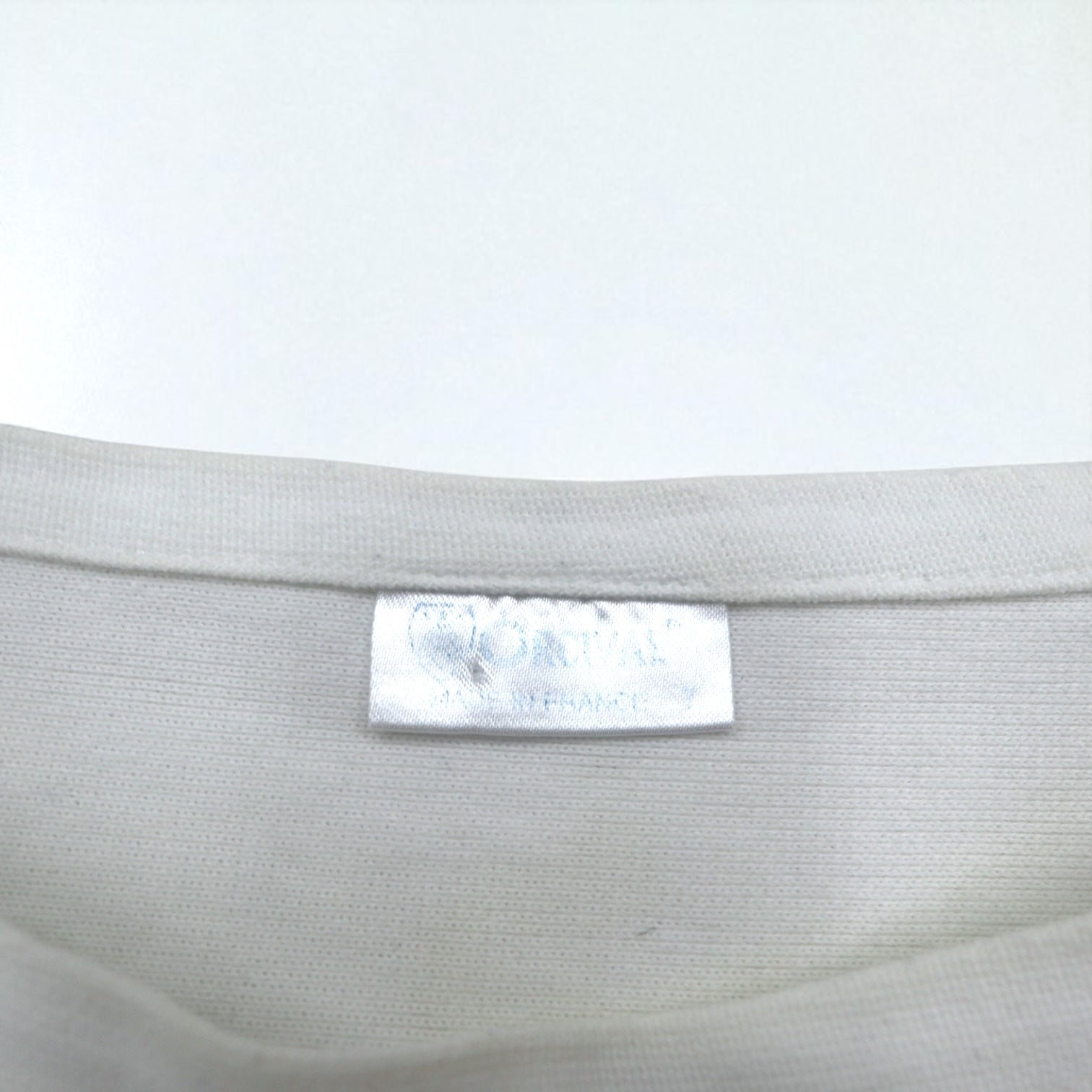 ORCIVAL Big Cotton Road French Basque Shirt, Size 2XL, White and Blue, Boat Neck, Made in France