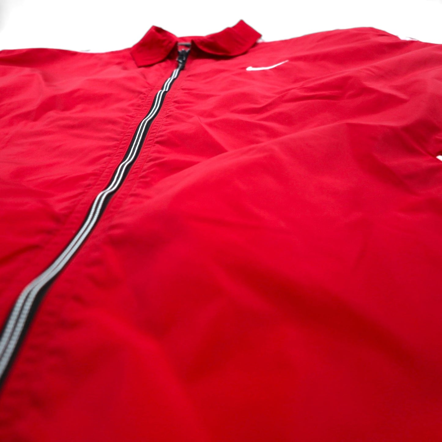 NIKE 90s Nylon Track Jacket, XL, Red, Nylon, Black Tag