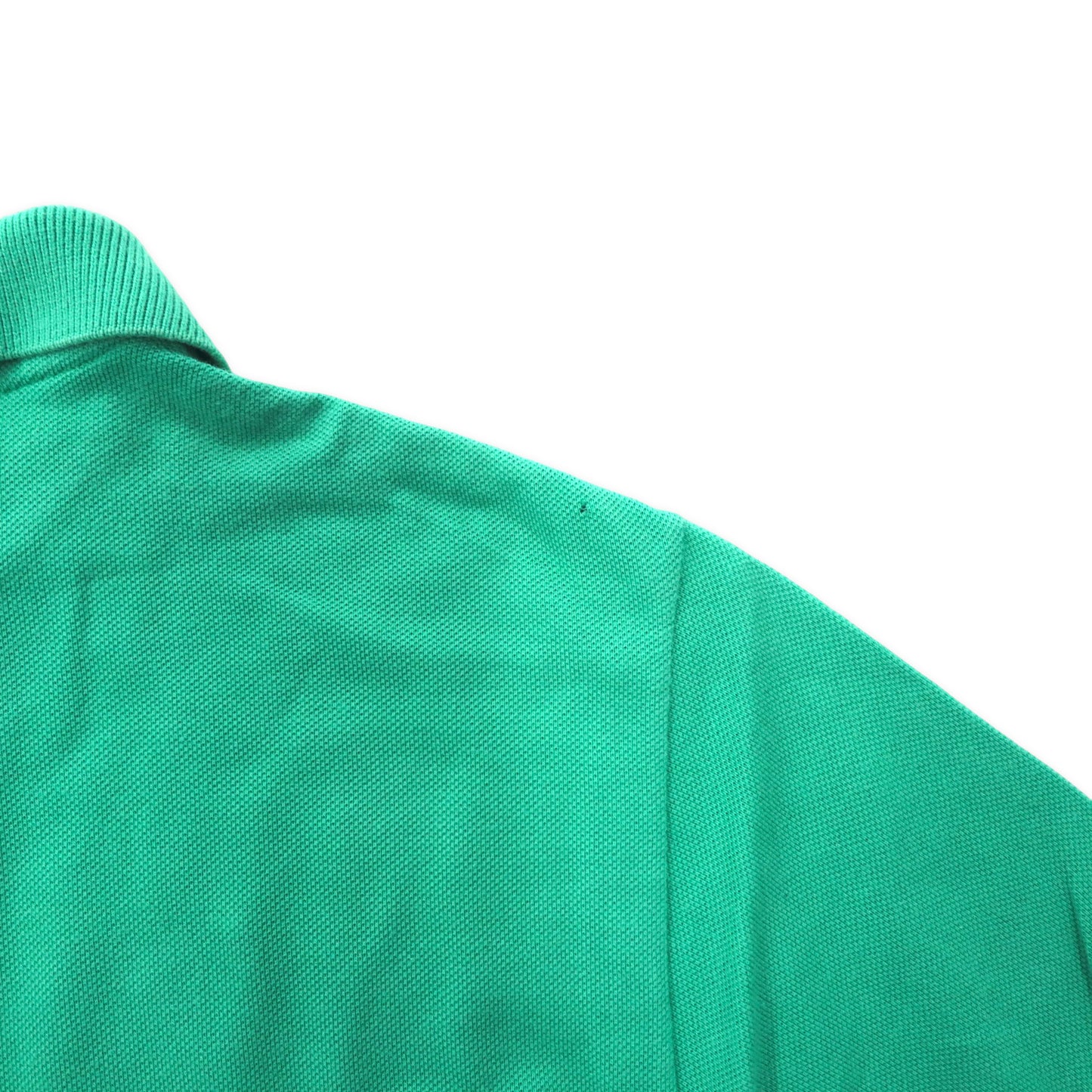 CELINE フランス製 オールド ポロシャツ S グリーン コットン 馬車 ロゴ刺繍