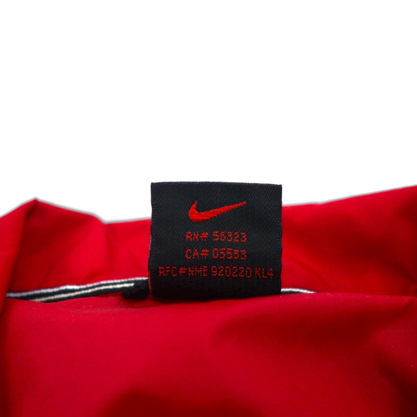 NIKE 90s Nylon Track Jacket, XL, Red, Nylon, Black Tag