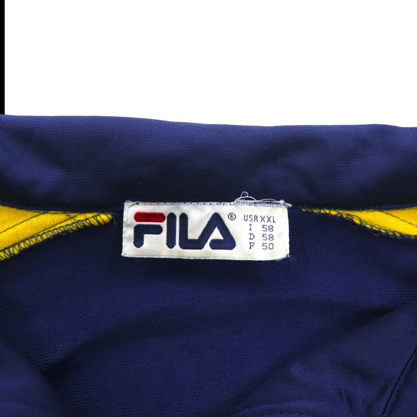 FILA 90年代 トラックジャケット ジャージ XXL ネイビー ポリエステル ロゴ刺繍