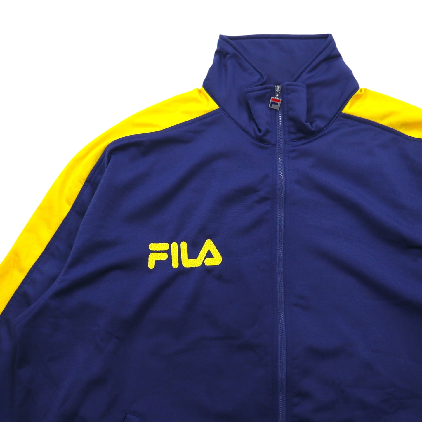 FILA 90年代 トラックジャケット ジャージ XXL ネイビー ポリエステル ロゴ刺繍