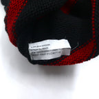 Polo by Ralph Lauren 90年代 ハーフジップ コットンニット セーター M ボーダー ブラック レッド