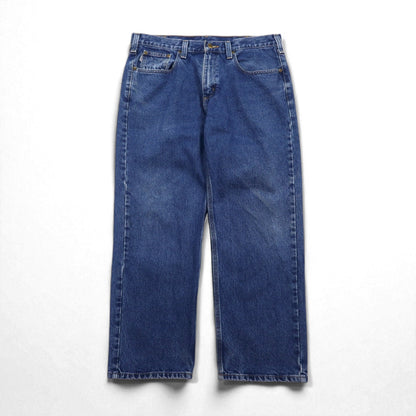 carhartt リラックスフィット Relaxed Fit デニムパンツ L インディゴ ブルー 101505 メキシコ製