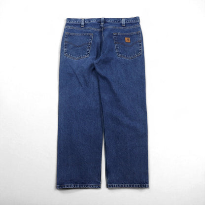 carhartt リラックスフィット Relaxed Fit デニムパンツ L インディゴ ブルー 101505 メキシコ製