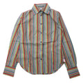 日本然リトテ-古着オンライン-Paul Smith BLUE イタリア製 ドレスシャツ 40 マルチカラー ストライプ コットン-Paul Smith Blue Italian MADE Dress Shirt 40 Multi Color Striped Cotton
