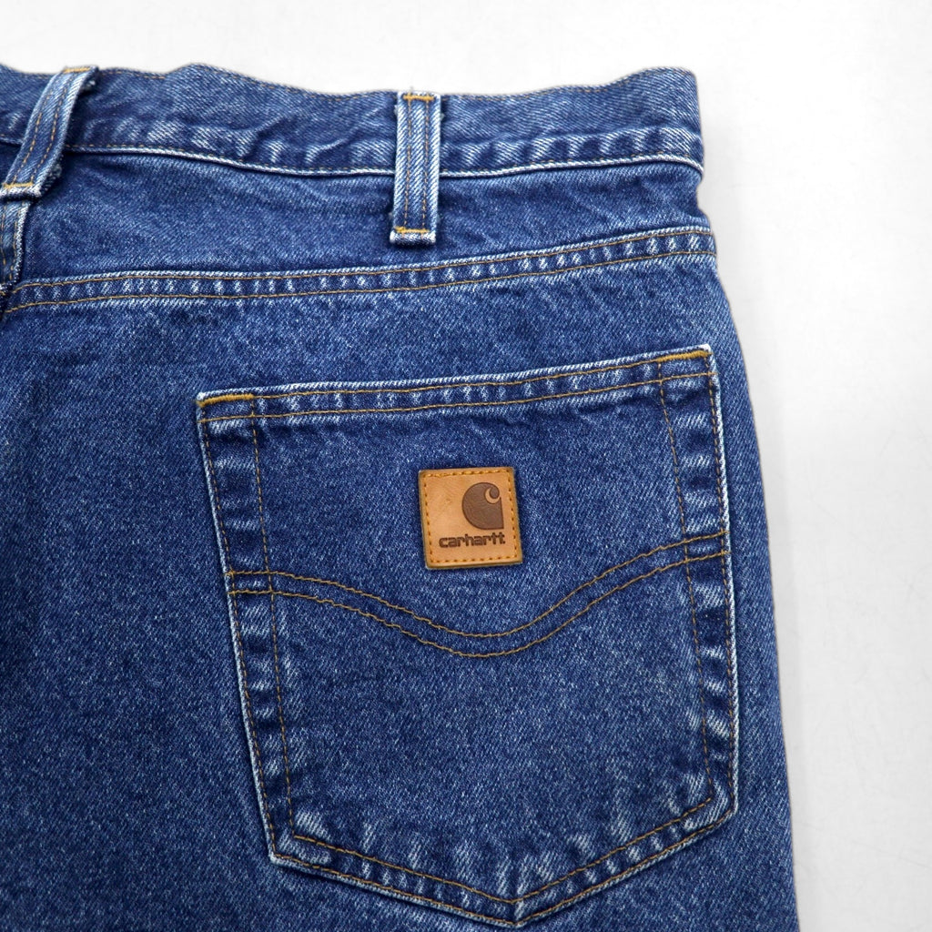 Carhartt Relaxed Fit Denim Pants, Size L, Indigo and Blue, 101505, Made in Mexico