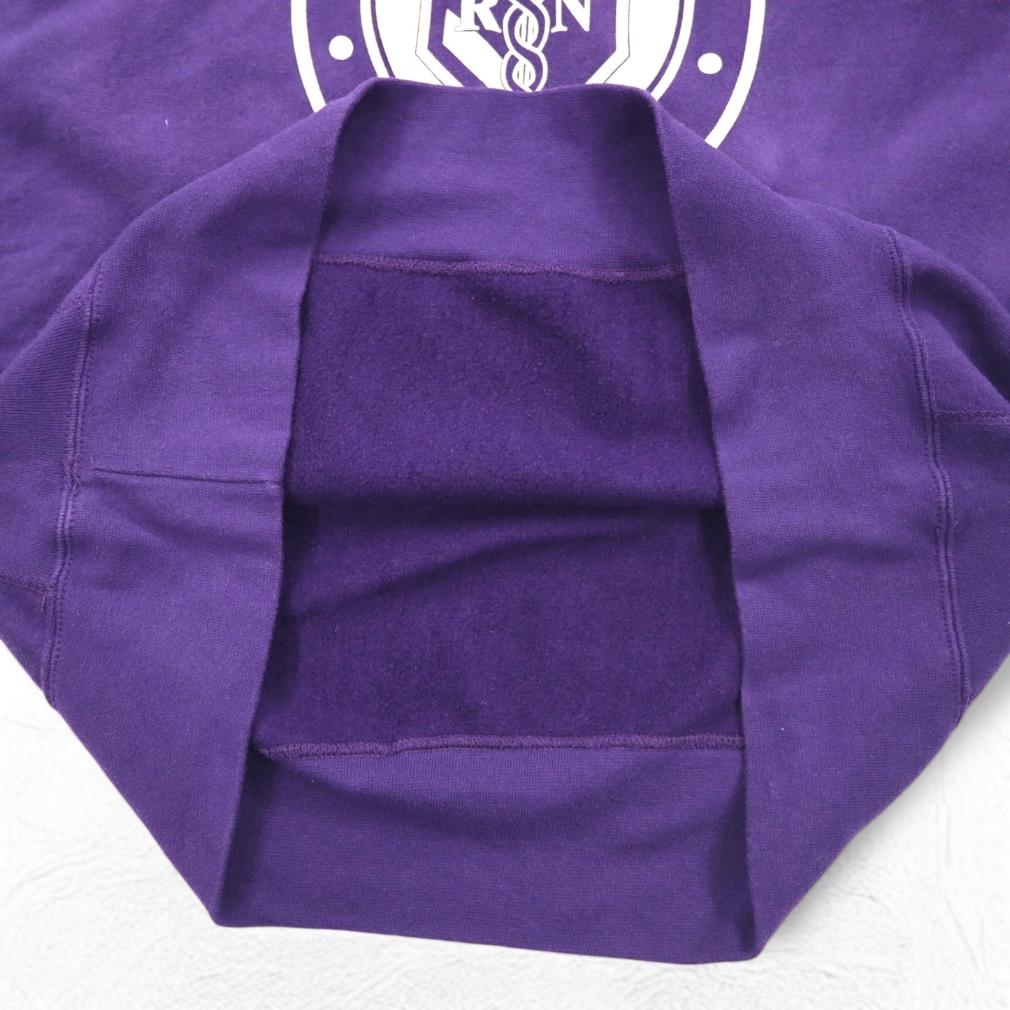 MV SPORT 90年代 リバースウィーブ PRO-WEAVE カレッジプリント スウェット XL パープル 裏起毛 DOWNSTATE