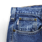 Carhartt Relaxed Fit Denim Pants, Size L, Indigo and Blue, 101505, Made in Mexico