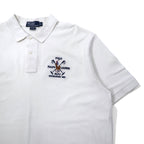 Polo by Ralph Lauren 90s Polo Shirt, XL, White, Cotton, Pique, Pony Embroidery, Made in Peru