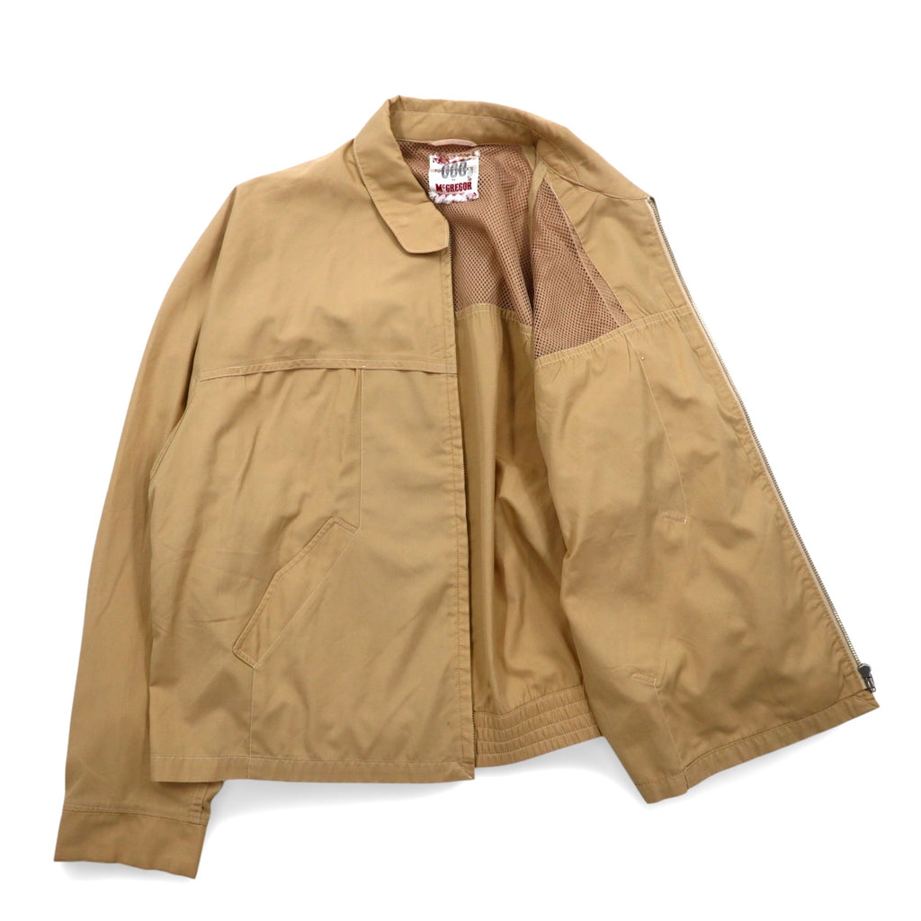 60年代 666 TOP OF THE SIX'S by McGREGOR スウィングトップ ドリズラー ハリントンジャケット M ベージュ メッシュライナー