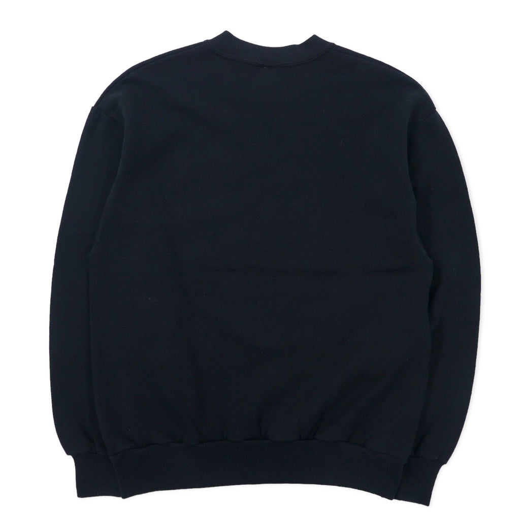 Velva Sheen USA Made 90s USMA Sweatshirt M Black Cotton