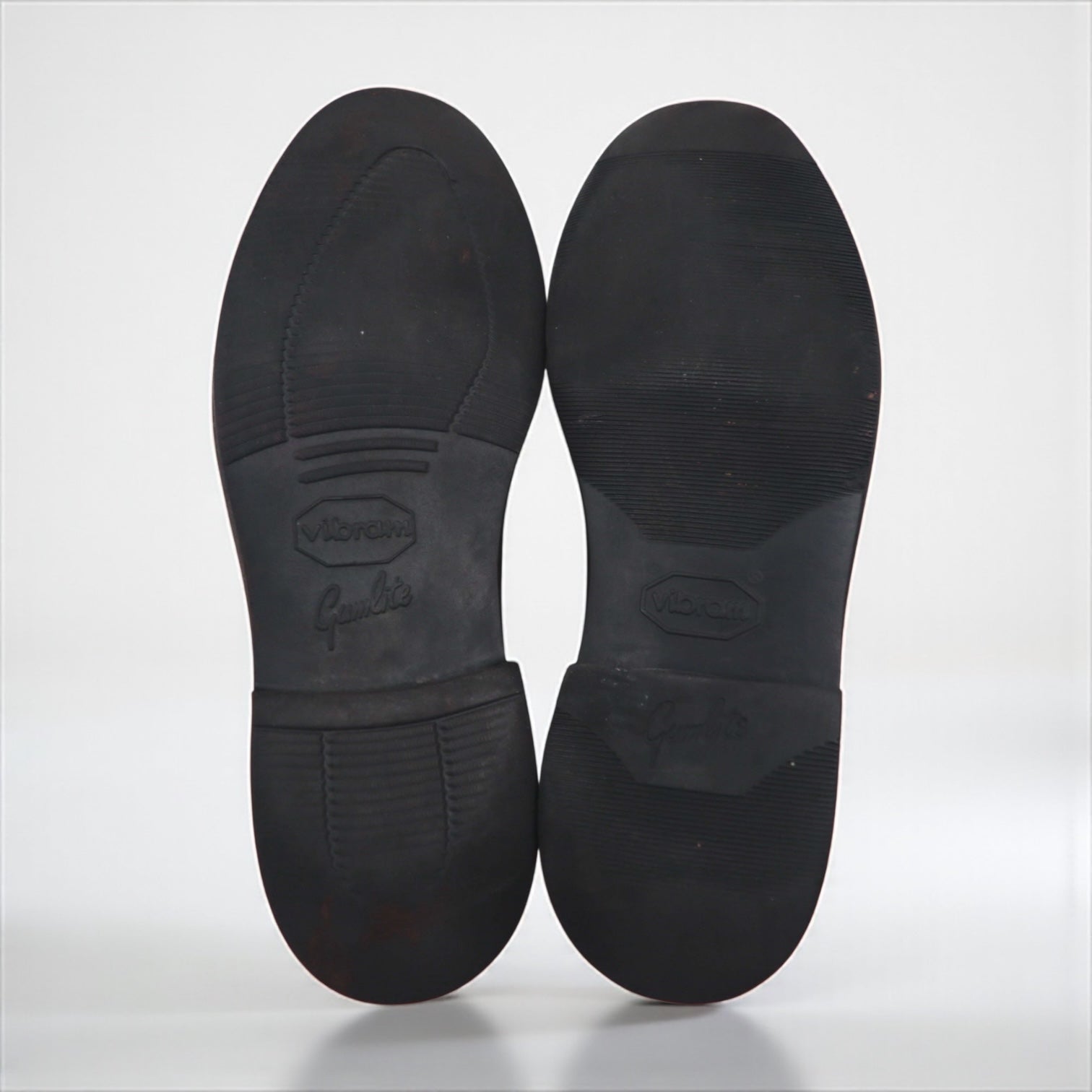 McMAHAN SHOES Plain Toe Dress Shoes, Size 27cm, Brown Leather, Vibram Sole