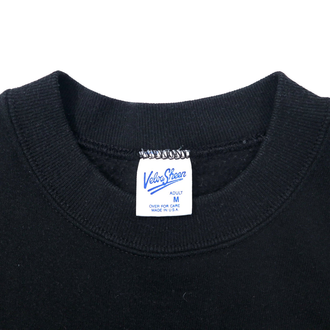 Velva Sheen USA Made 90s USMA Sweatshirt M Black Cotton