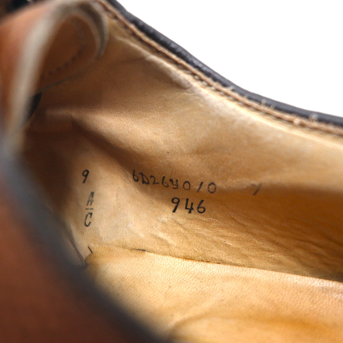 McMAHAN SHOES Plain Toe Dress Shoes, Size 27cm, Brown Leather, Vibram Sole