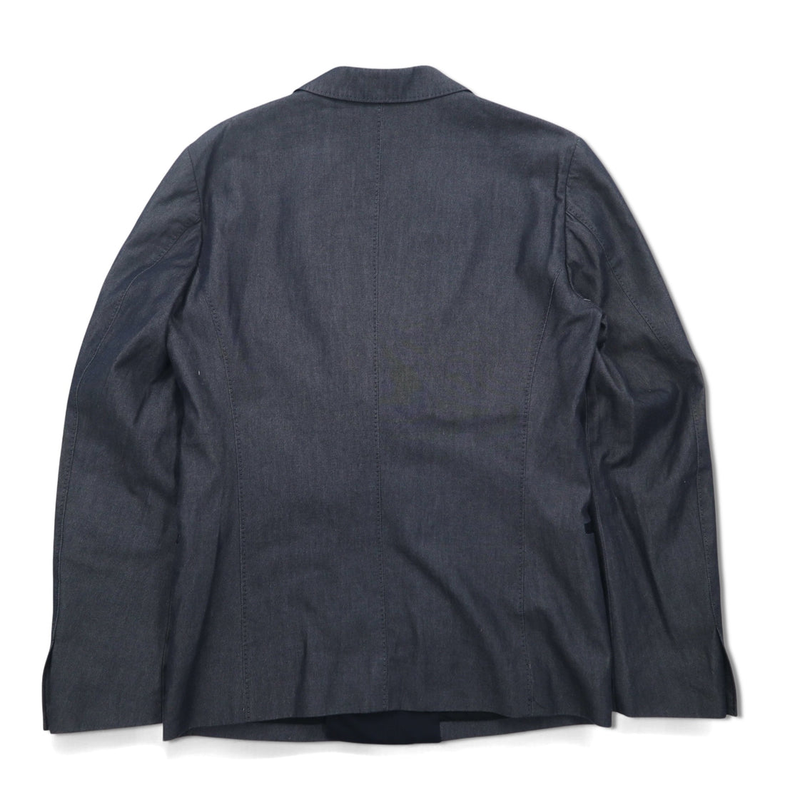 TOMORROWLAND Double Breasted Tailored Jacket Peak Lapel Blazer S Grey EXTRA EGYPTIAN COTTON